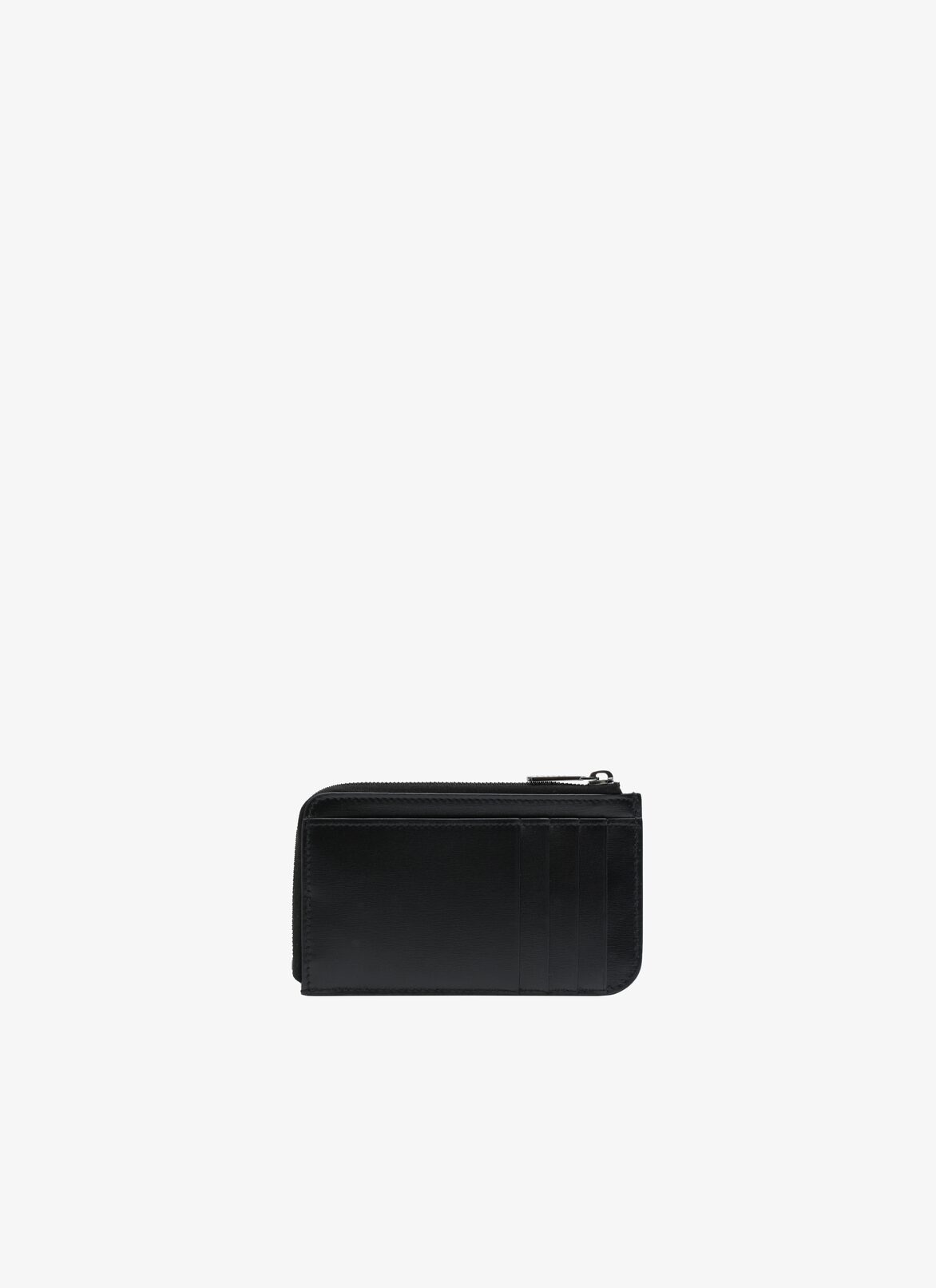 Zipped studded leather cardholder ALAÏA BLACK ZIPPED STUDDED LEATHER CARDHOLDER